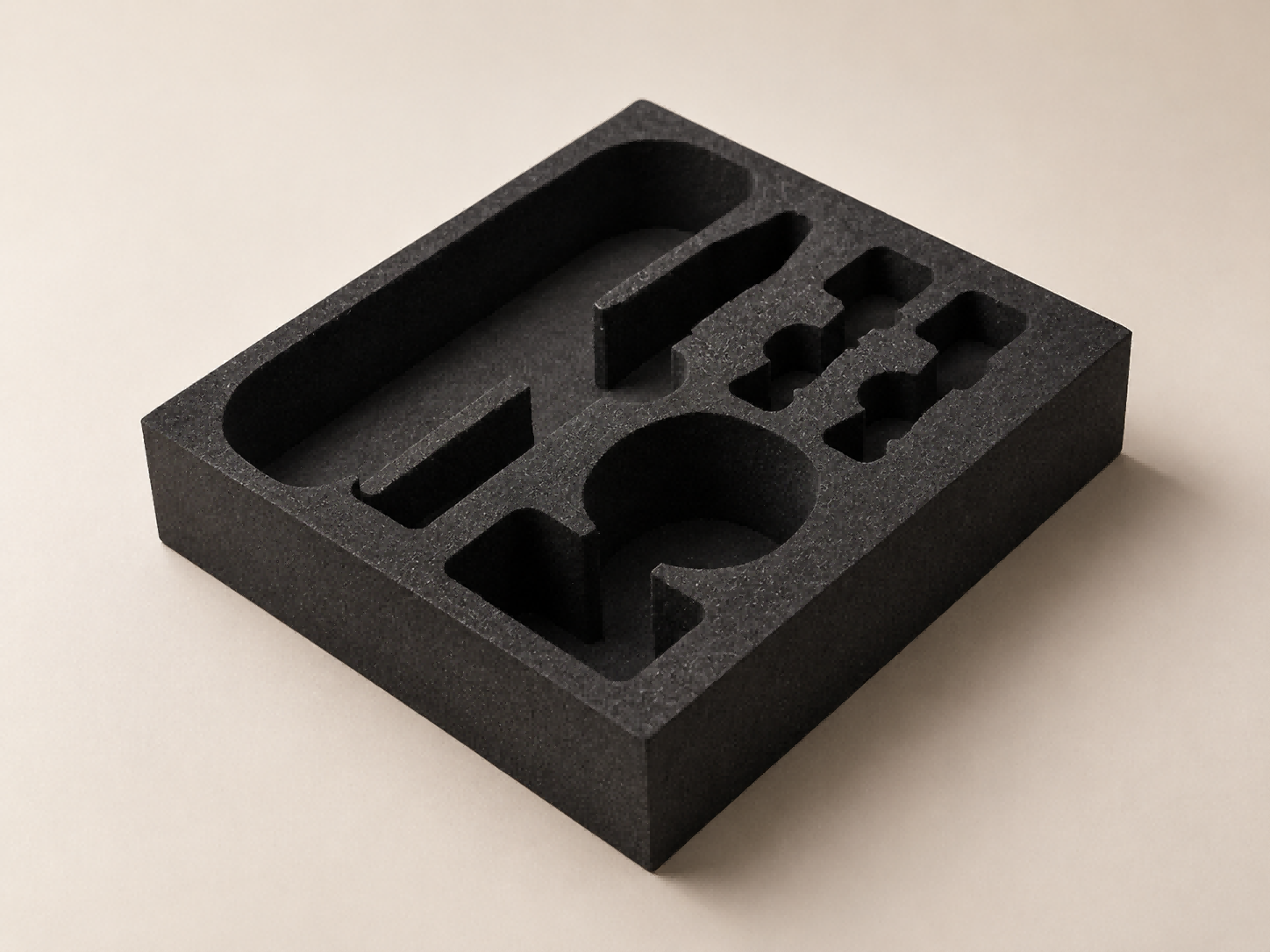 EVA foam inserts with custom-cut cavities for premium gift box packaging