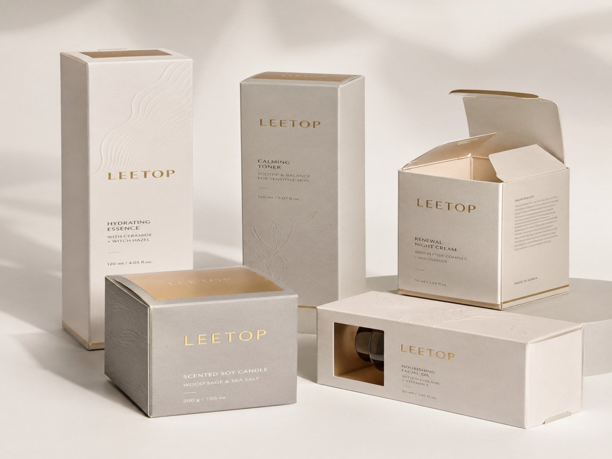 Folding carton for cosmetics