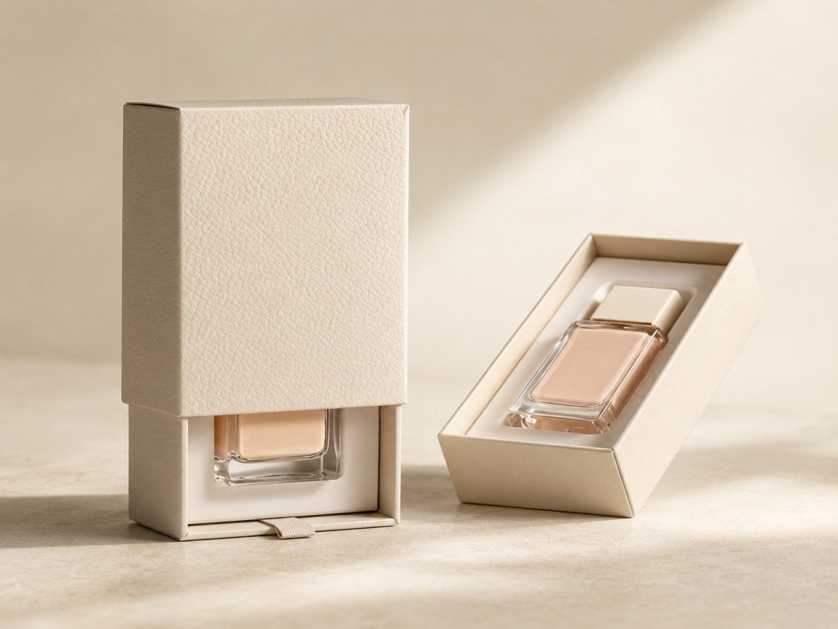 Premium drawer style beauty packaging