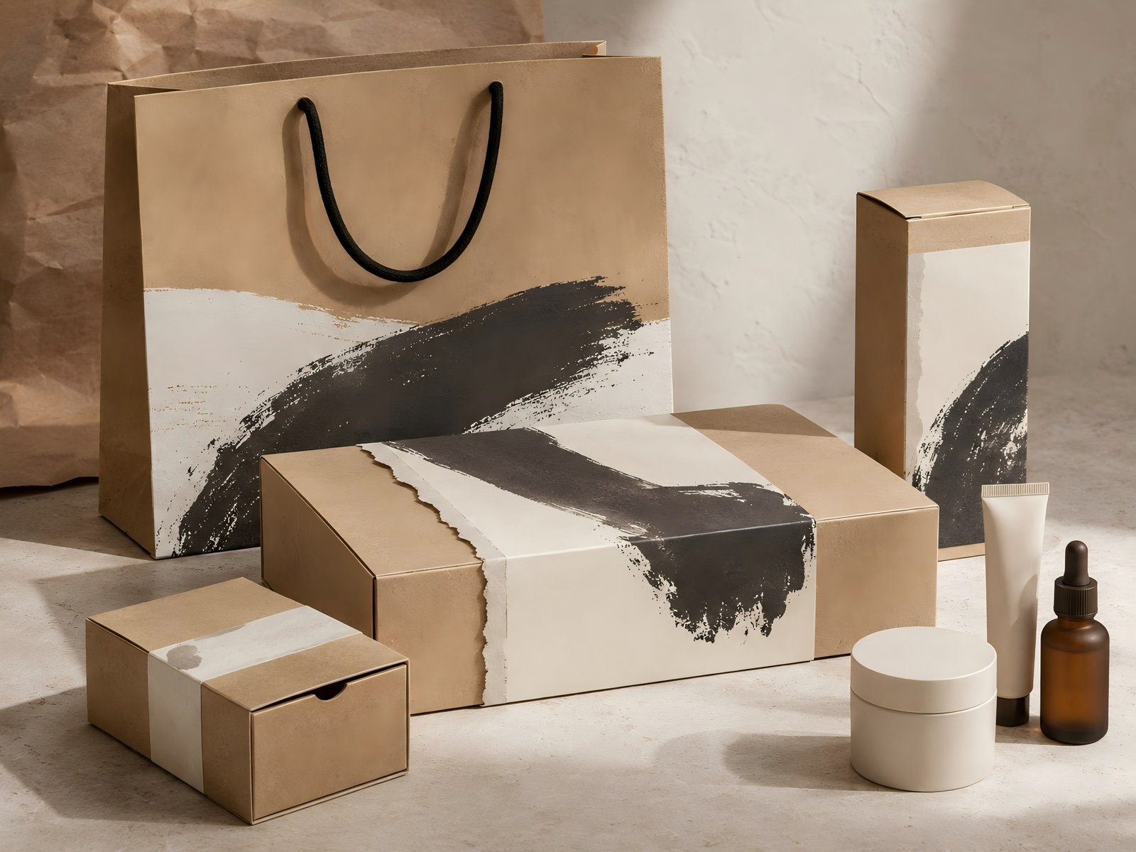 Natural sustainable beauty packaging